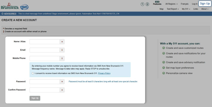 Sign up with NB511