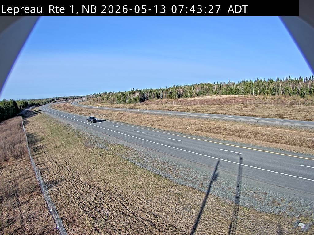Web Cam image of Lepreau / New River (NB Highway 1)
