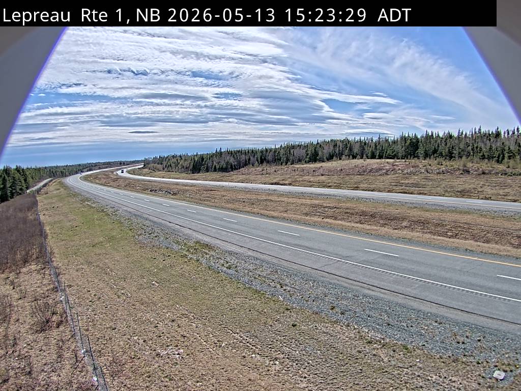 Web Cam image of Lepreau / New River (NB Highway 1)