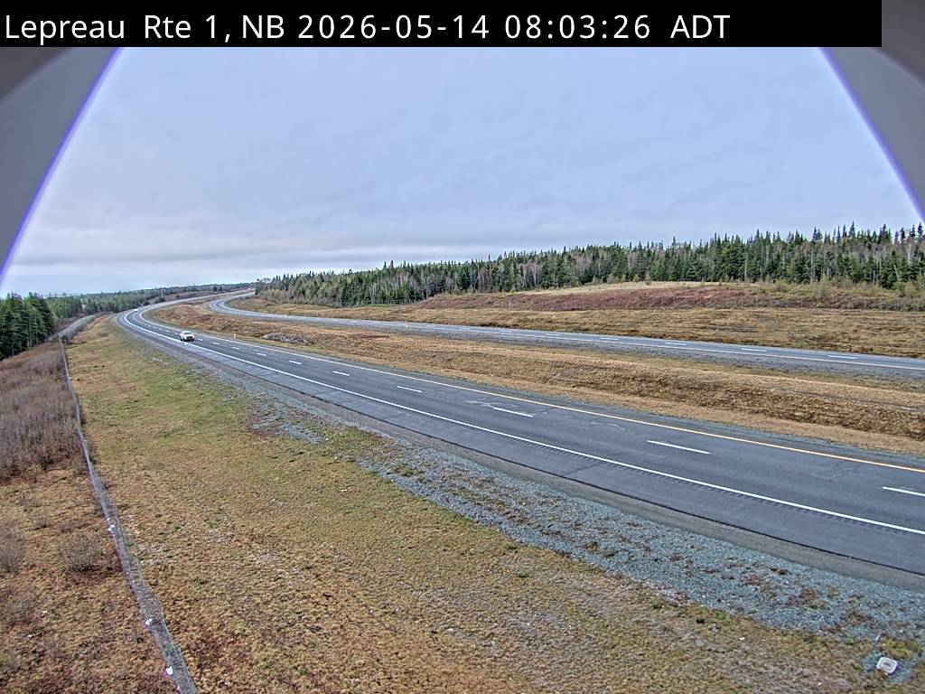 Web Cam image of Lepreau / New River (NB Highway 1)