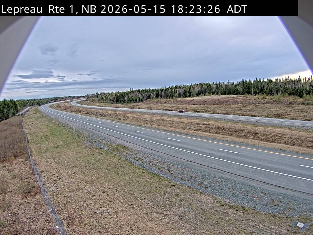 Web Cam image of Lepreau / New River (NB Highway 1)