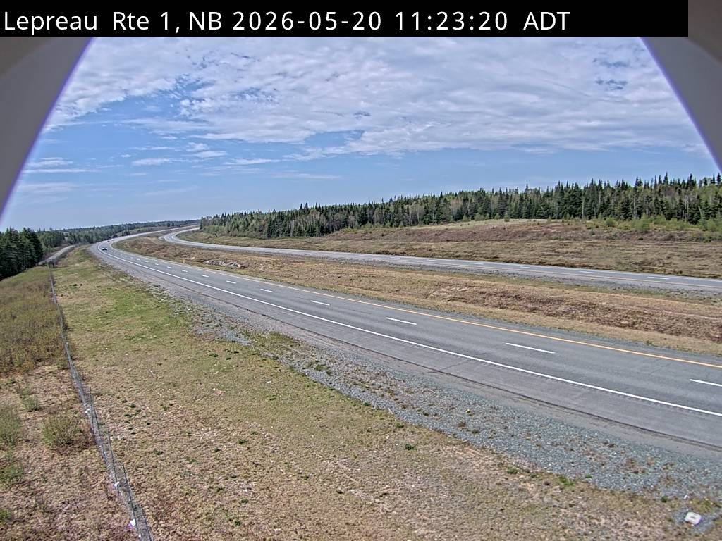 Web Cam image of Lepreau / New River (NB Highway 1)