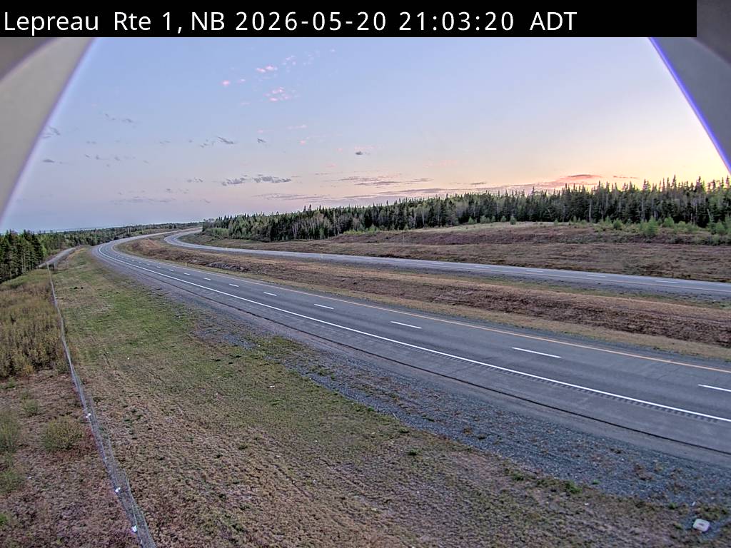 Web Cam image of Lepreau / New River (NB Highway 1)