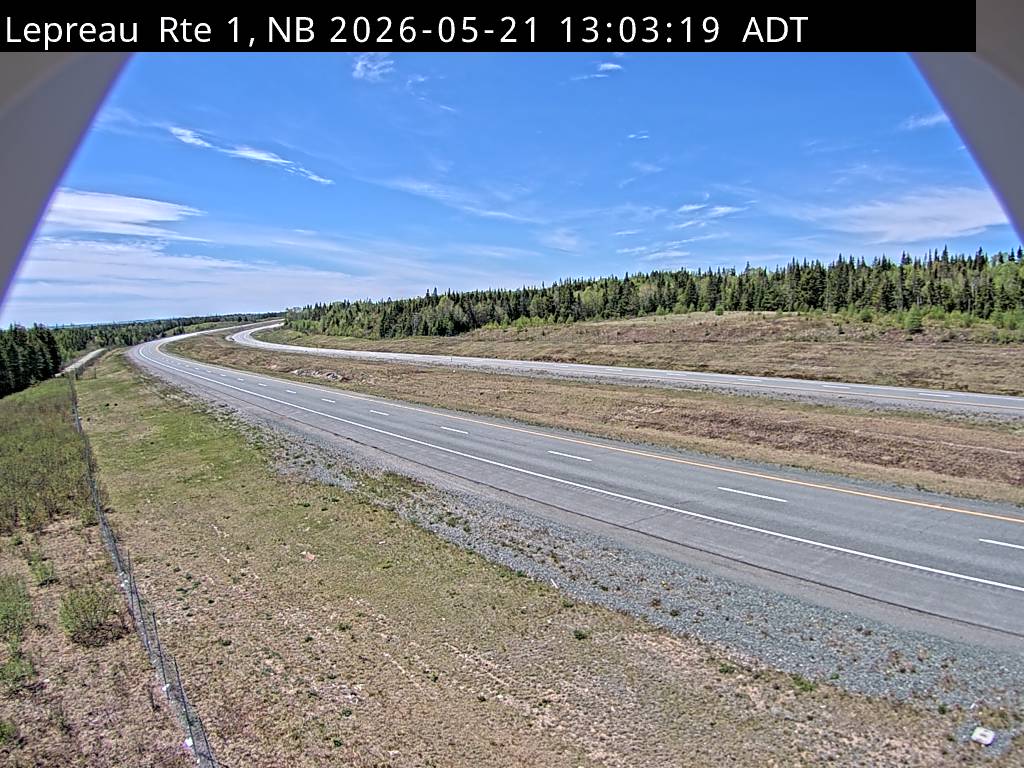 Web Cam image of Lepreau / New River (NB Highway 1)