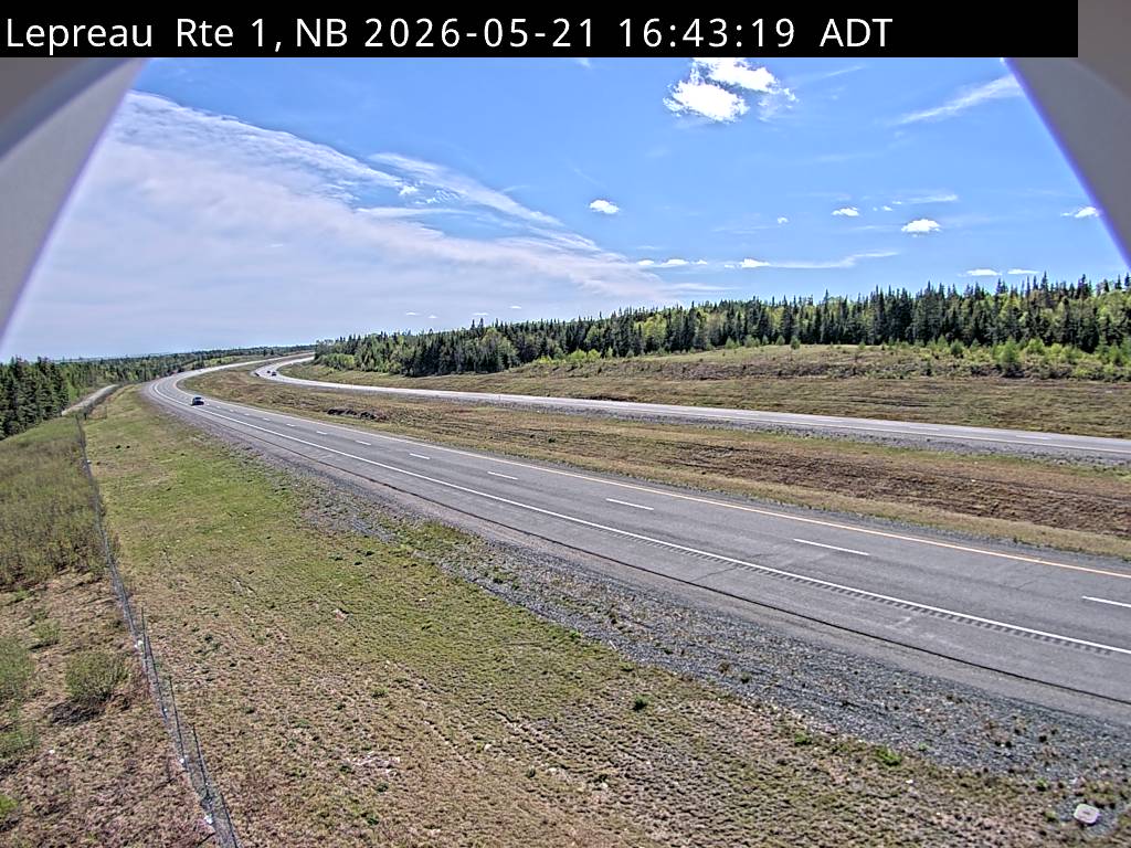 Web Cam image of Lepreau / New River (NB Highway 1)
