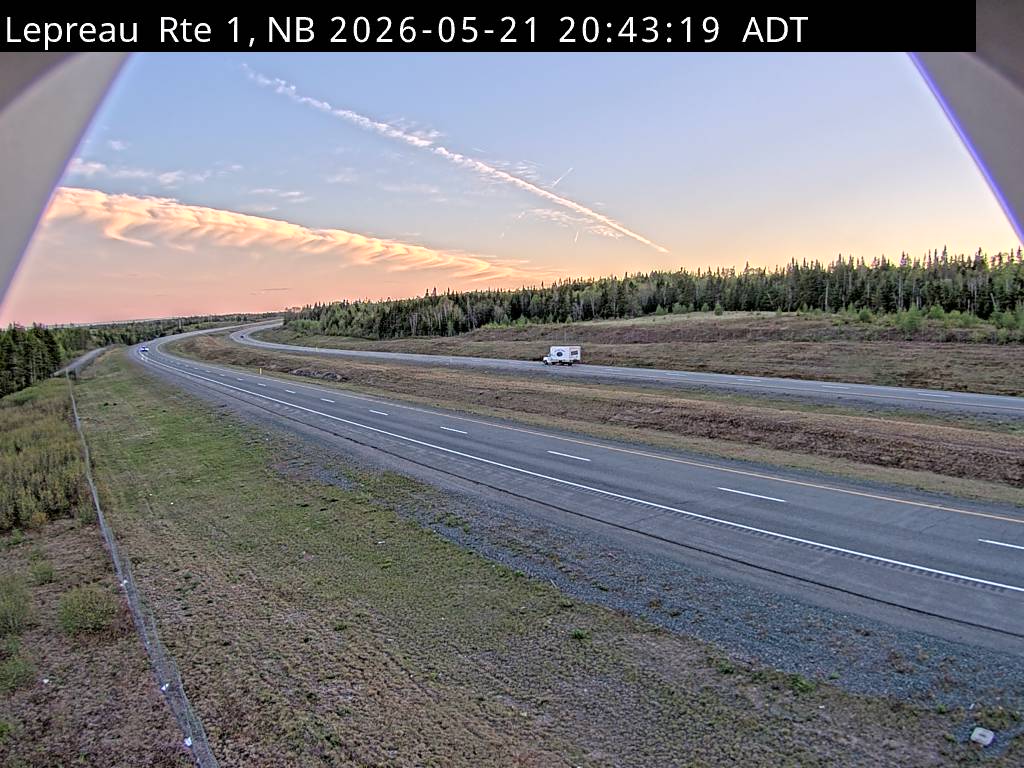 Web Cam image of Lepreau / New River (NB Highway 1)