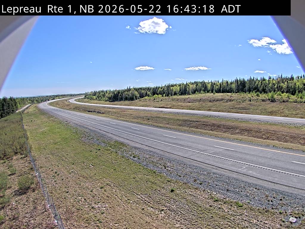 Web Cam image of Lepreau / New River (NB Highway 1)