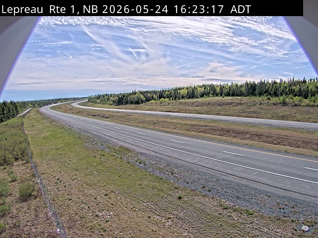 Web Cam image of Lepreau / New River (NB Highway 1)