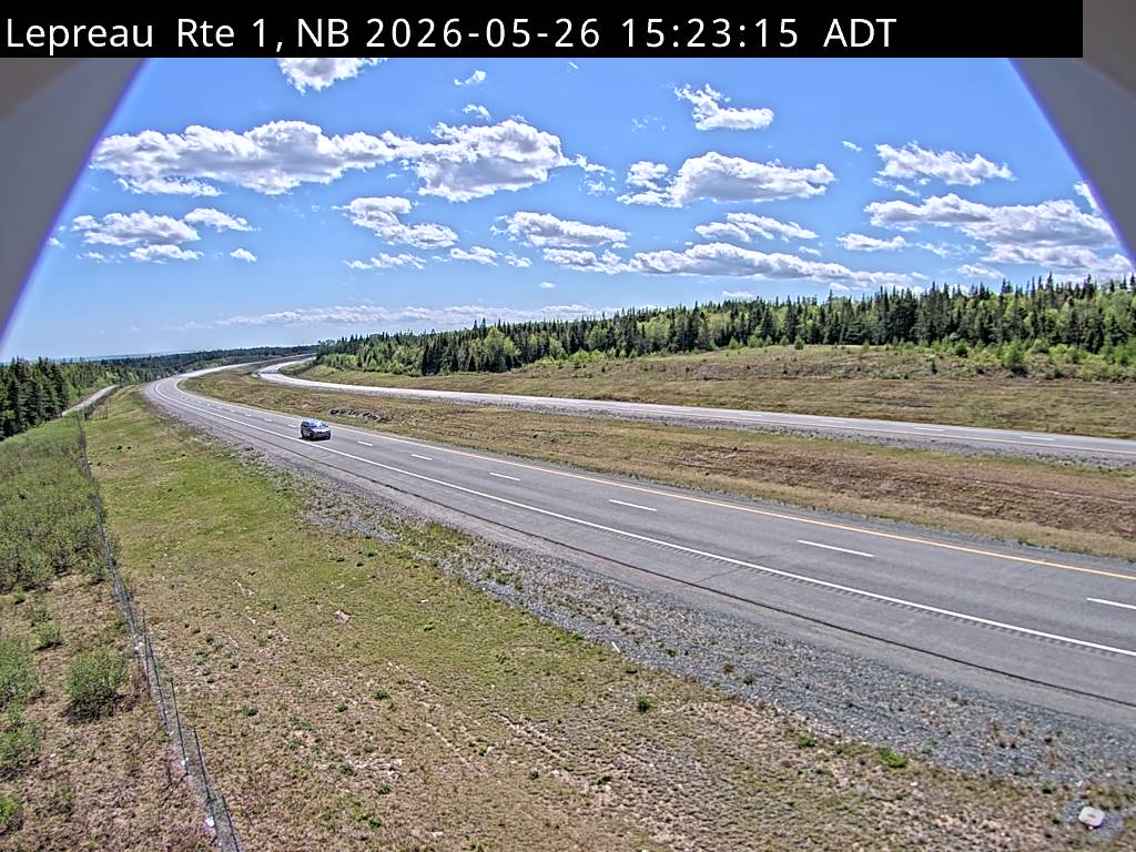 Web Cam image of Lepreau / New River (NB Highway 1)
