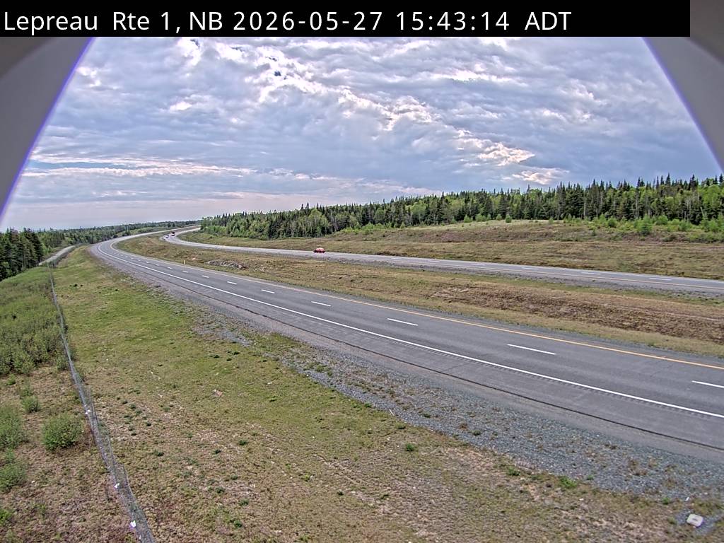 Web Cam image of Lepreau / New River (NB Highway 1)