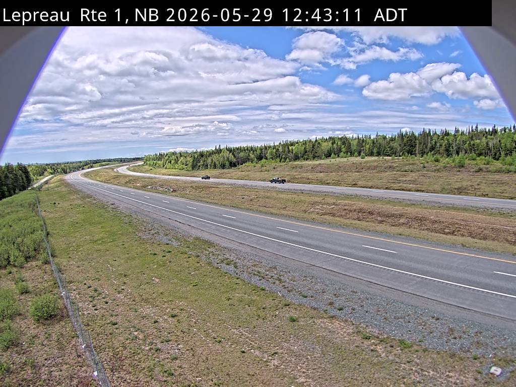 Web Cam image of Lepreau / New River (NB Highway 1)