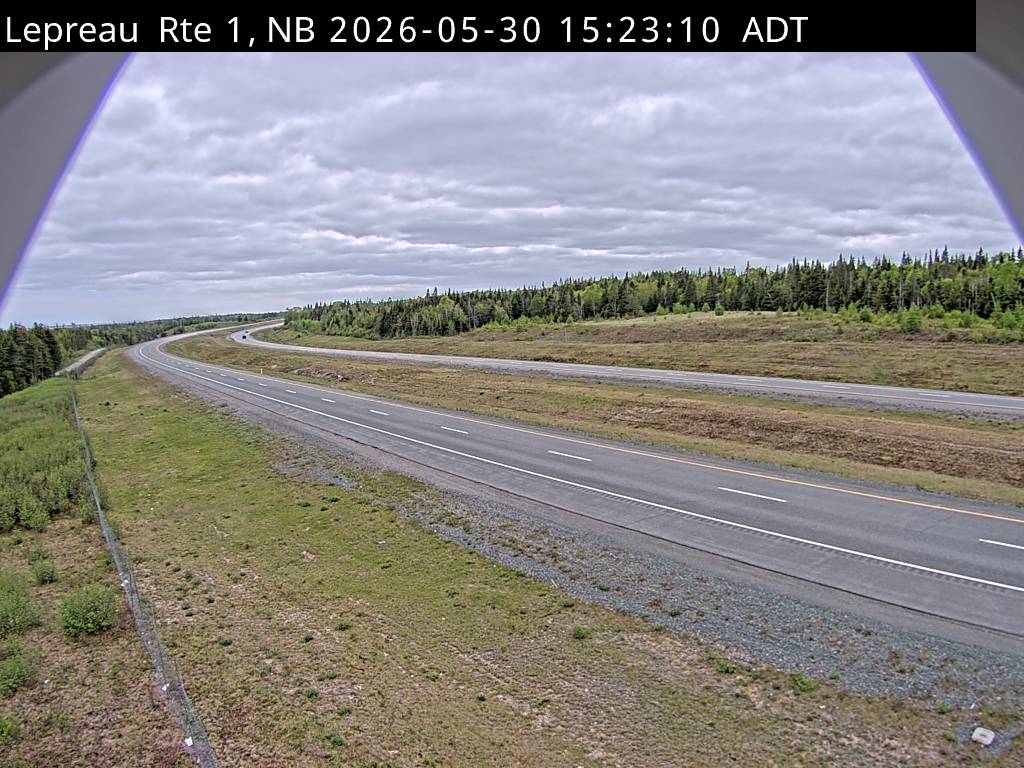 Web Cam image of Lepreau / New River (NB Highway 1)