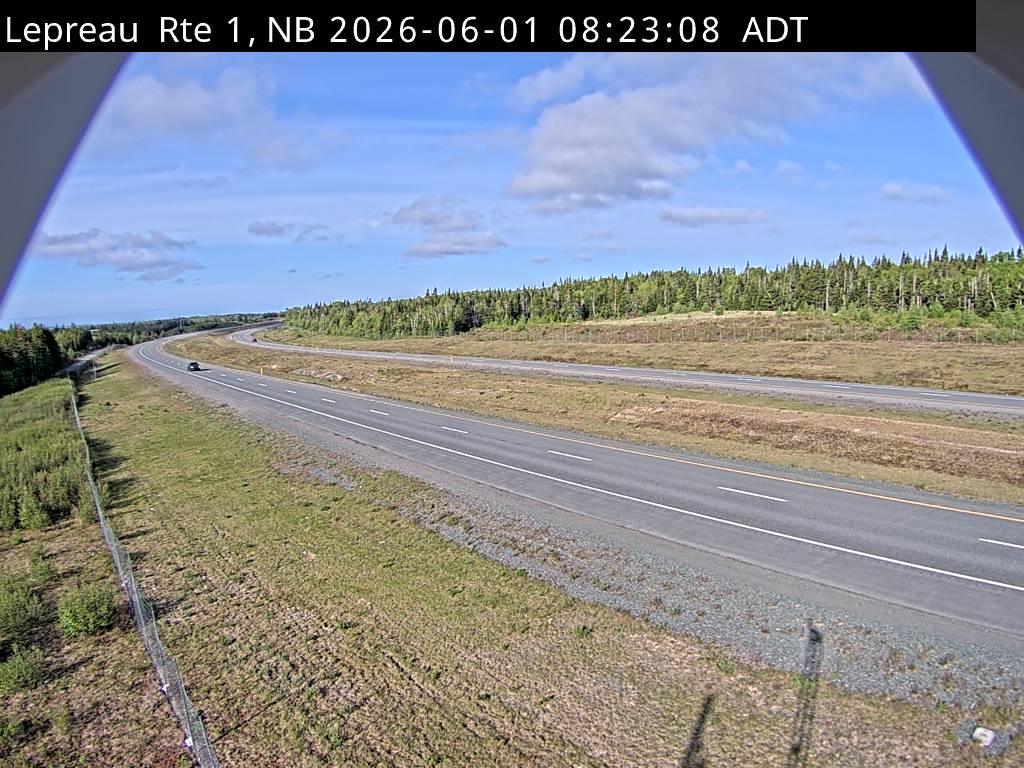 Web Cam image of Lepreau / New River (NB Highway 1)