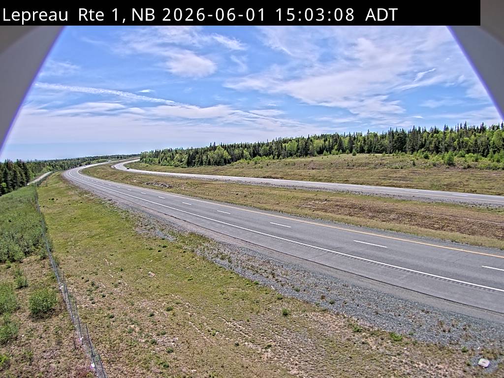 Web Cam image of Lepreau / New River (NB Highway 1)