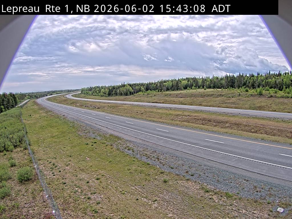 Web Cam image of Lepreau / New River (NB Highway 1)