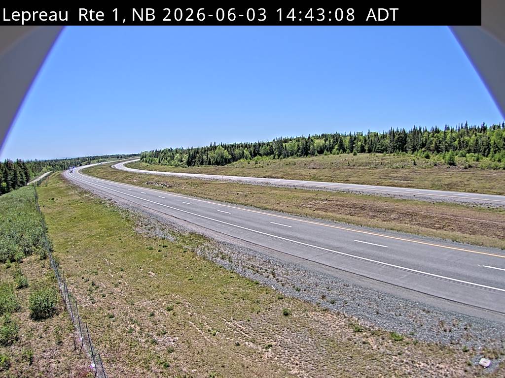 Web Cam image of Lepreau / New River (NB Highway 1)