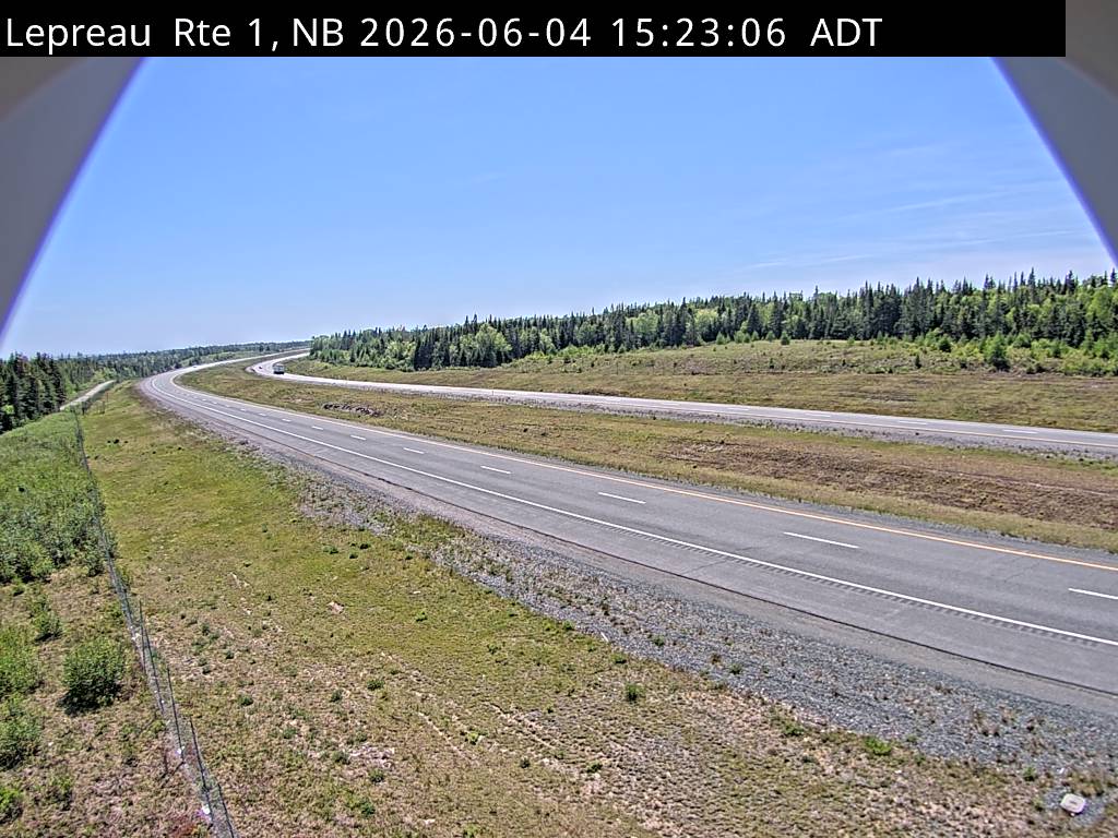 Web Cam image of Lepreau / New River (NB Highway 1)