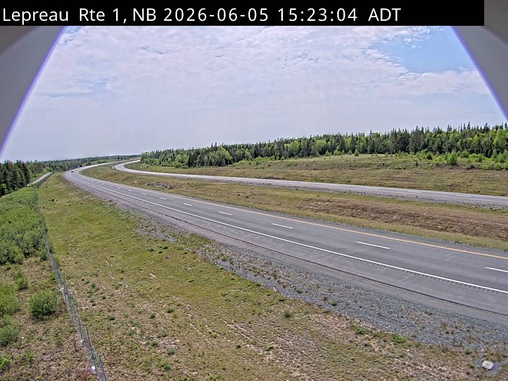 Web Cam image of Lepreau / New River (NB Highway 1)