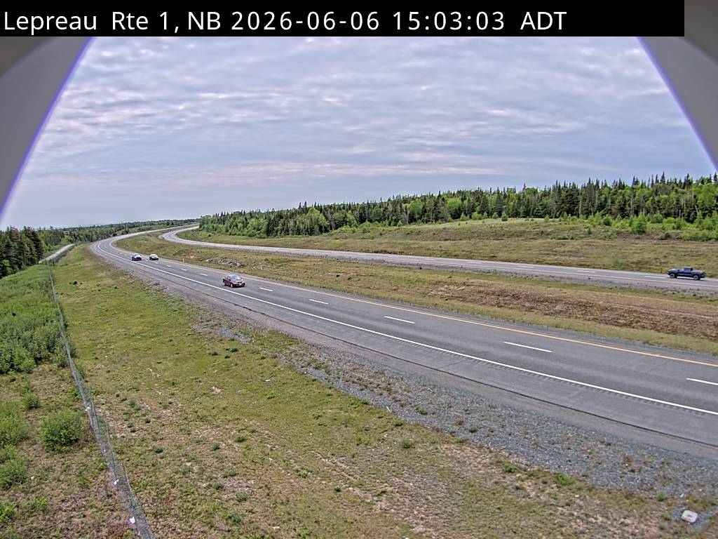 Web Cam image of Lepreau / New River (NB Highway 1)