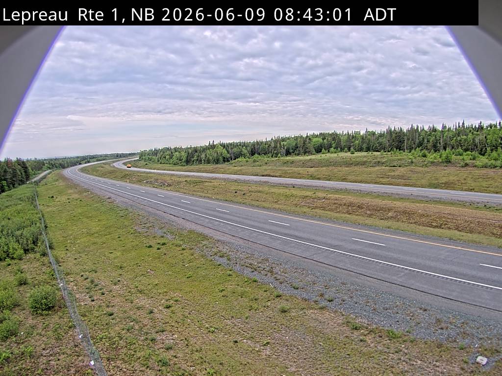 Web Cam image of Lepreau / New River (NB Highway 1)