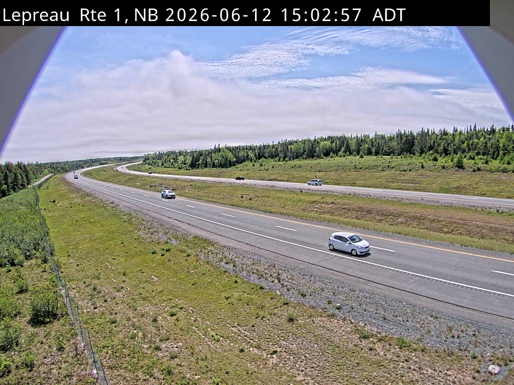 Web Cam image of Lepreau / New River (NB Highway 1)
