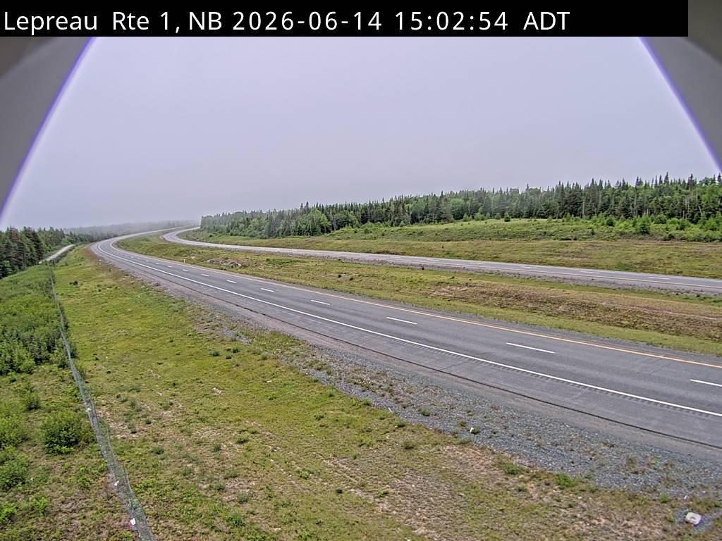 Web Cam image of Lepreau / New River (NB Highway 1)