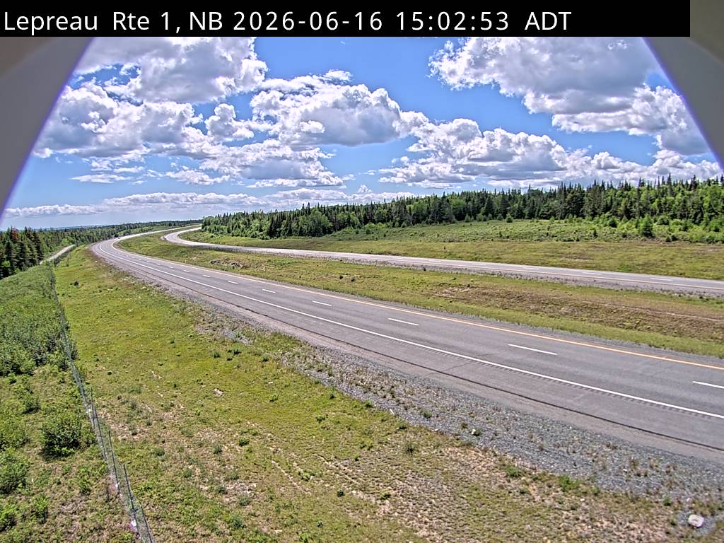Web Cam image of Lepreau / New River (NB Highway 1)