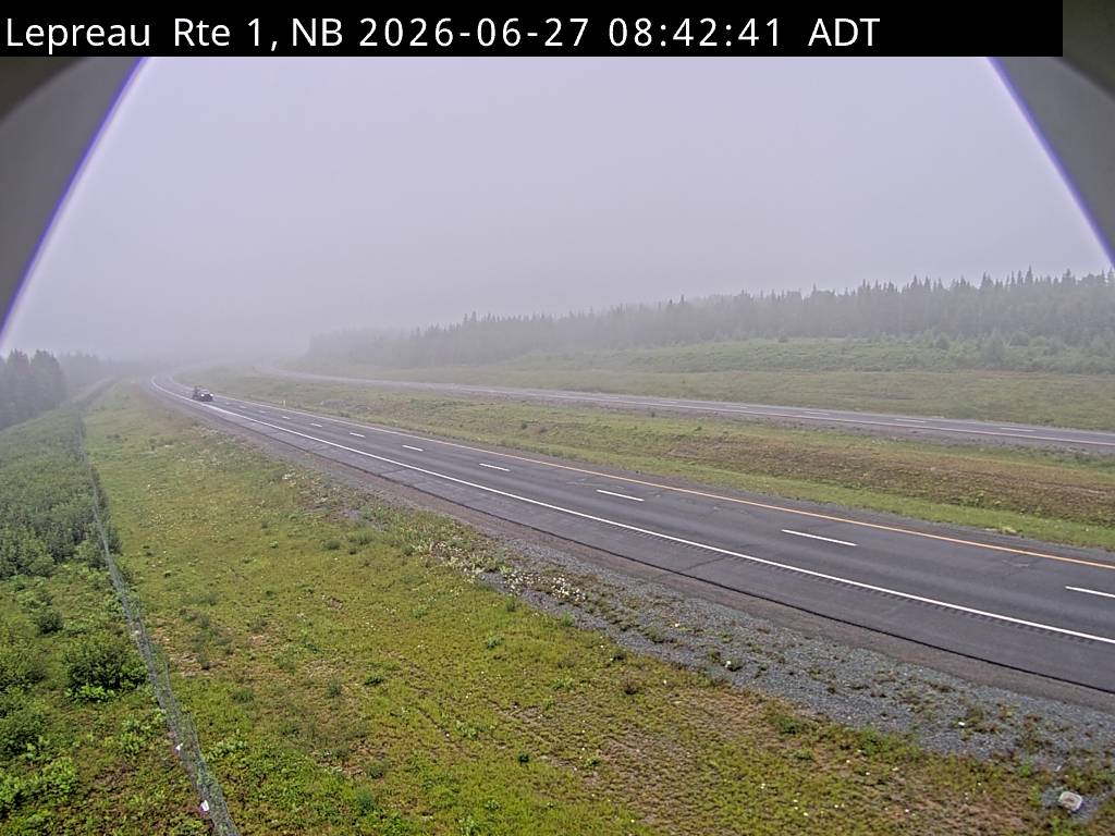 Web Cam image of Lepreau / New River (NB Highway 1)