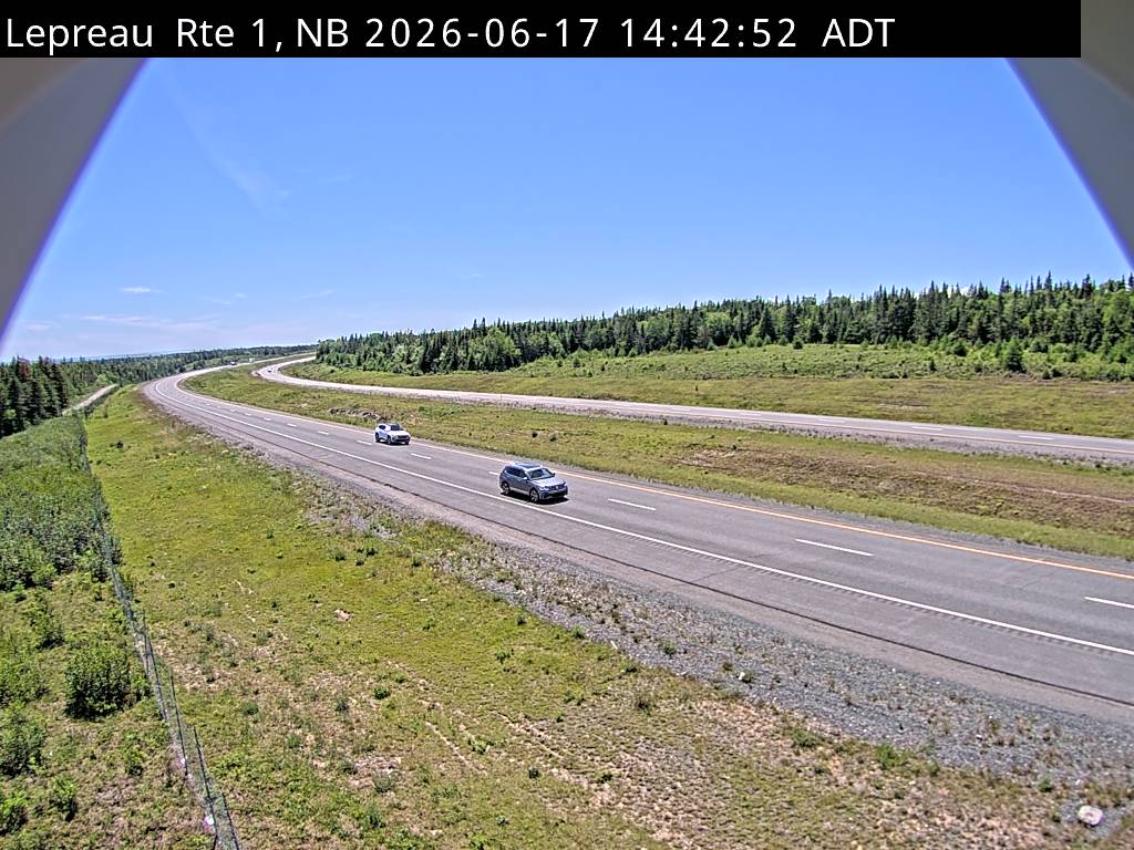 Web Cam image of Lepreau / New River (NB Highway 1)