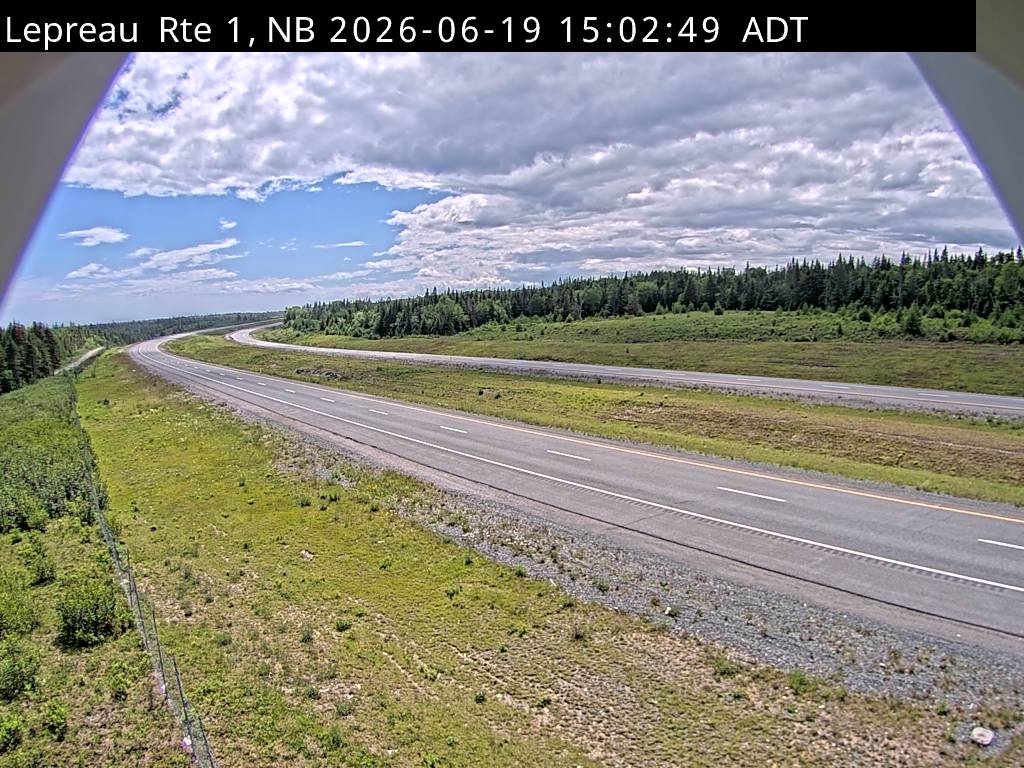 Web Cam image of Lepreau / New River (NB Highway 1)