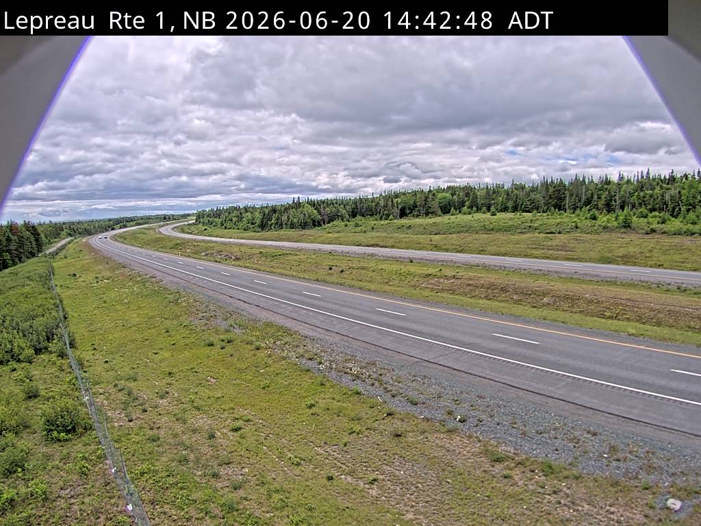 Web Cam image of Lepreau / New River (NB Highway 1)