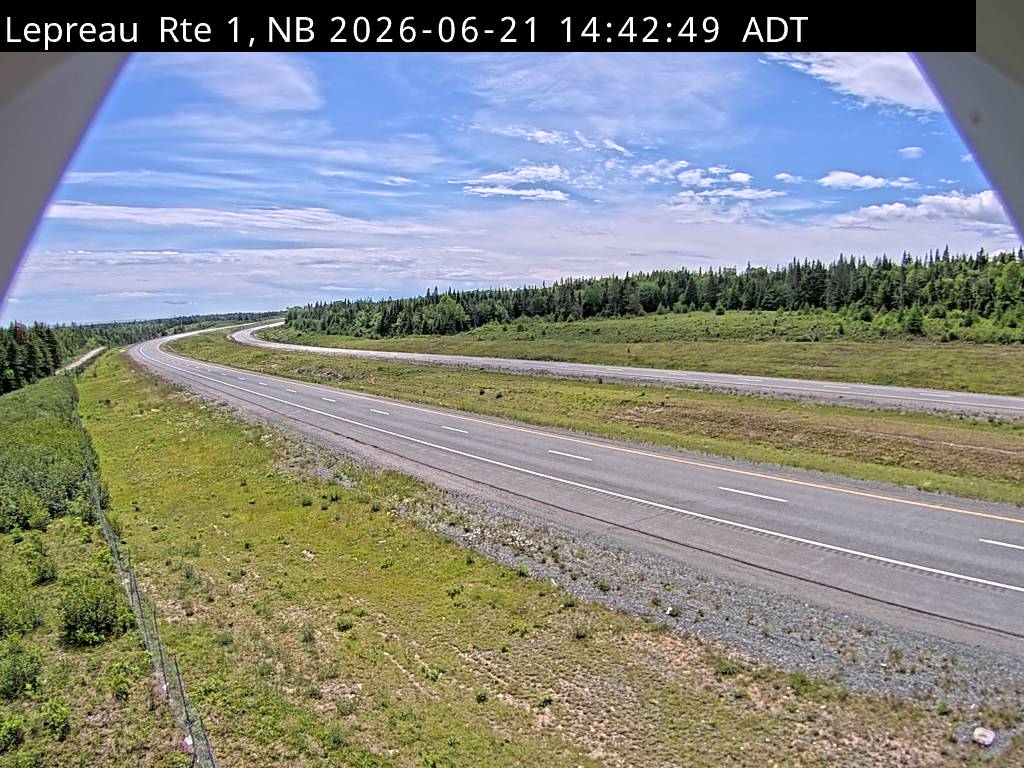 Web Cam image of Lepreau / New River (NB Highway 1)