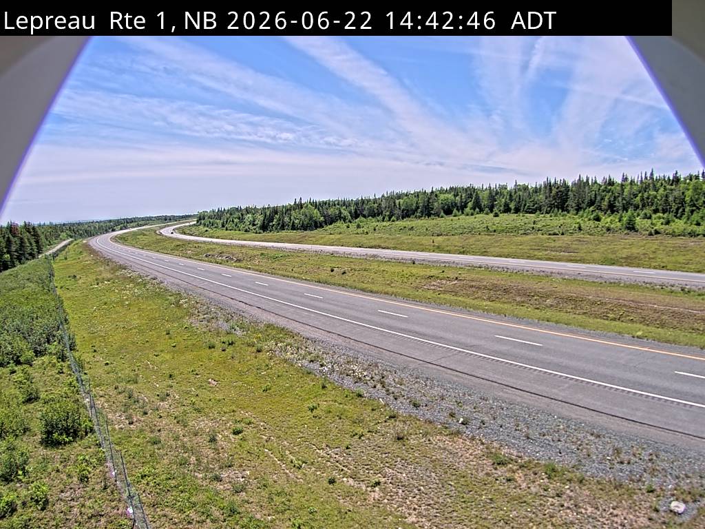 Web Cam image of Lepreau / New River (NB Highway 1)