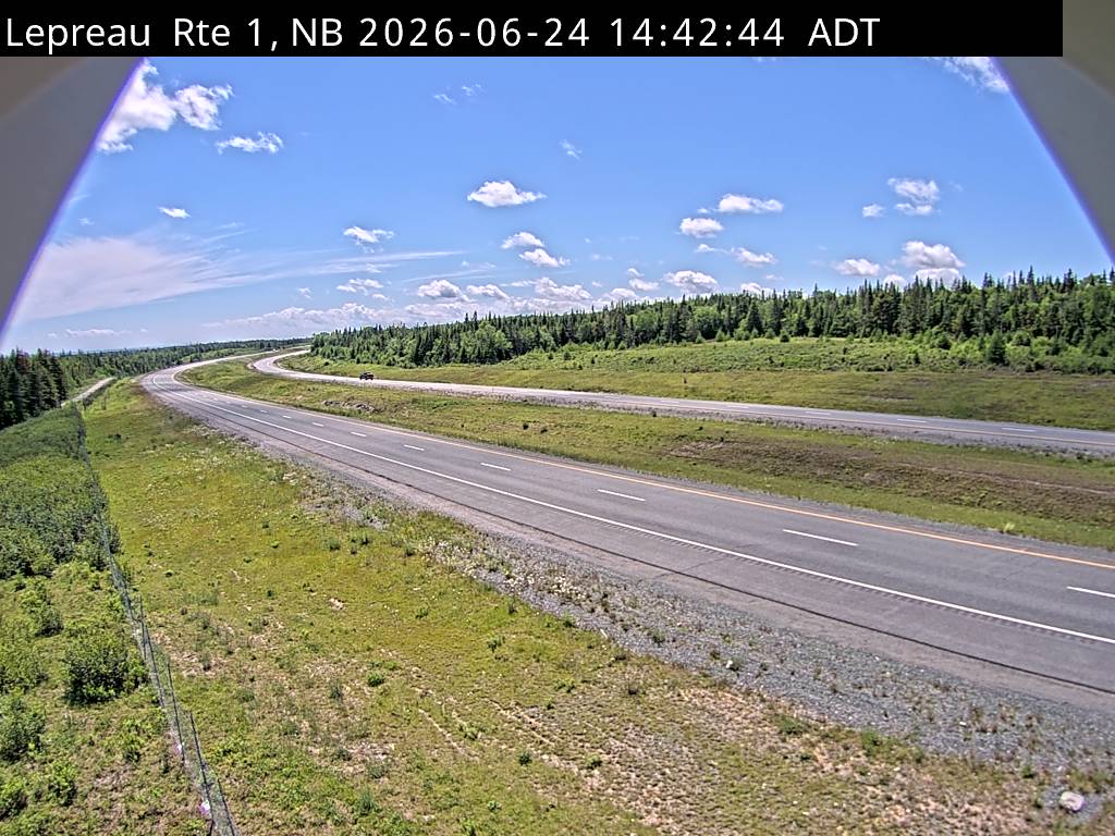 Web Cam image of Lepreau / New River (NB Highway 1)