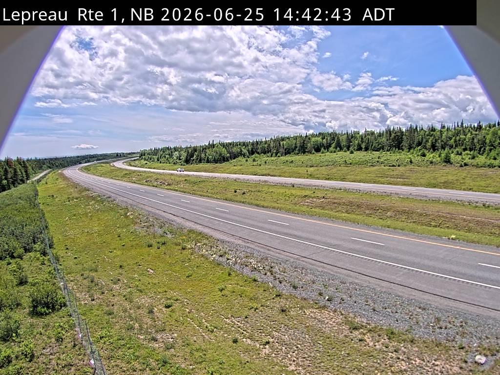 Web Cam image of Lepreau / New River (NB Highway 1)