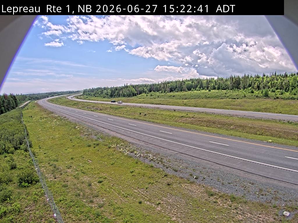 Web Cam image of Lepreau / New River (NB Highway 1)