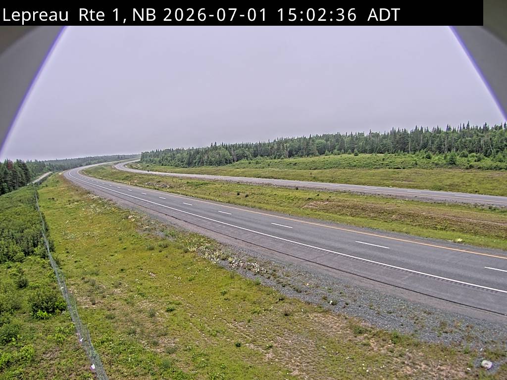 Web Cam image of Lepreau / New River (NB Highway 1)