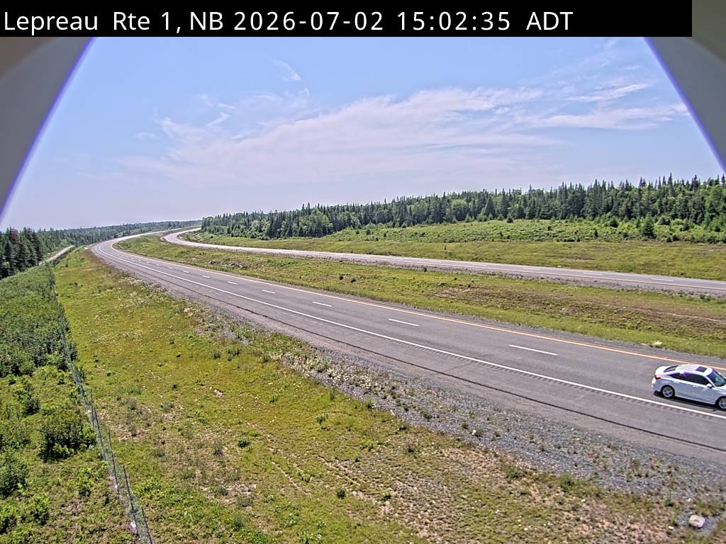 Web Cam image of Lepreau / New River (NB Highway 1)