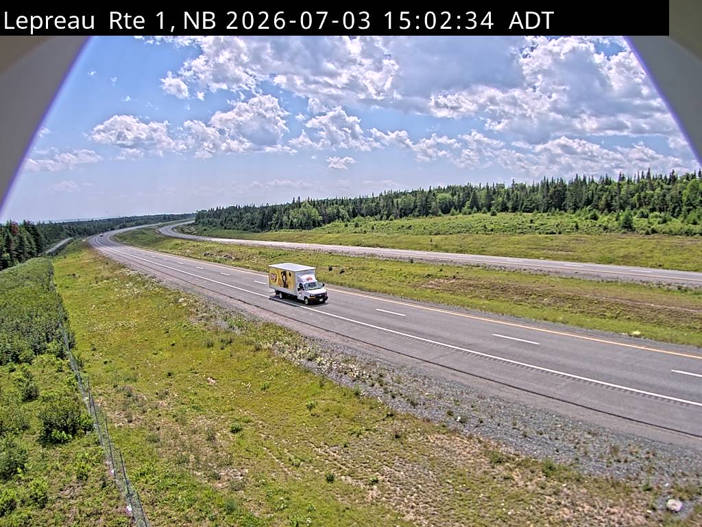 Web Cam image of Lepreau / New River (NB Highway 1)