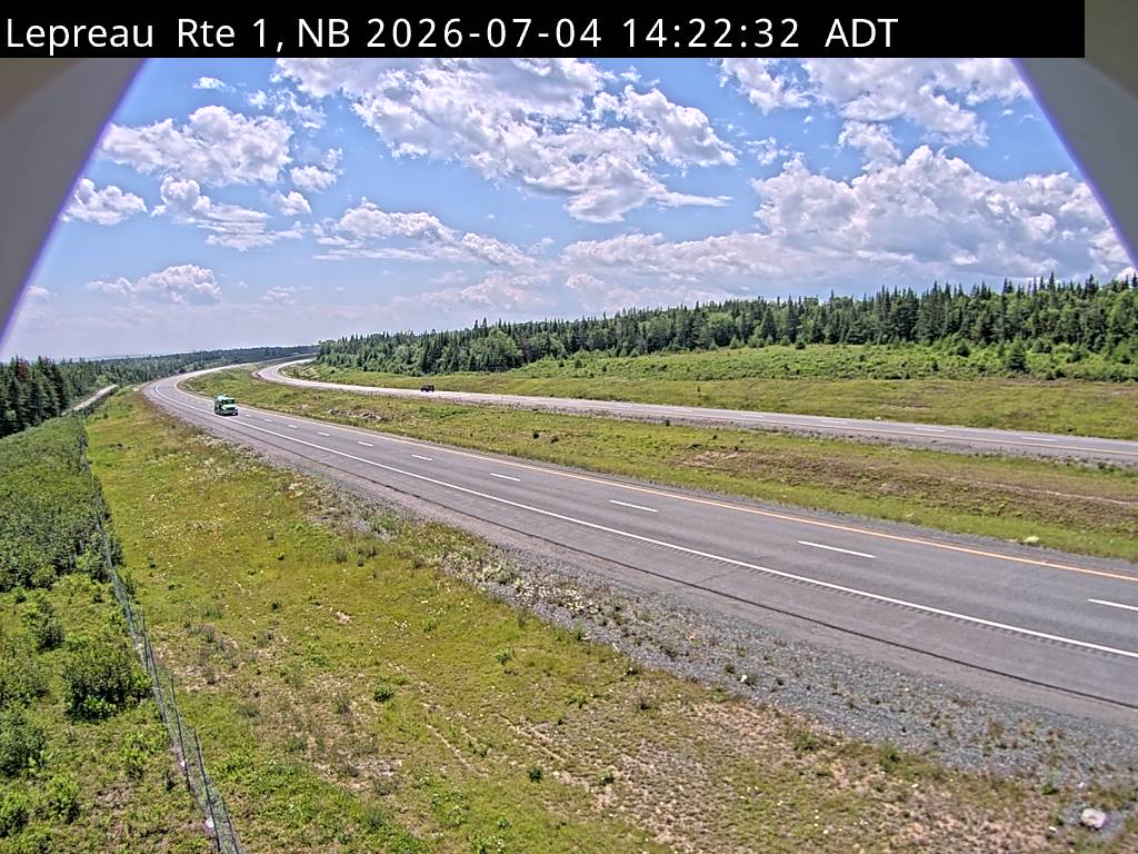 Web Cam image of Lepreau / New River (NB Highway 1)
