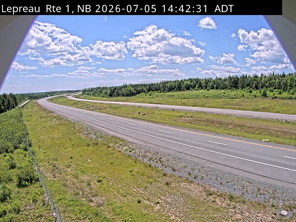 Web Cam image of Lepreau / New River (NB Highway 1)