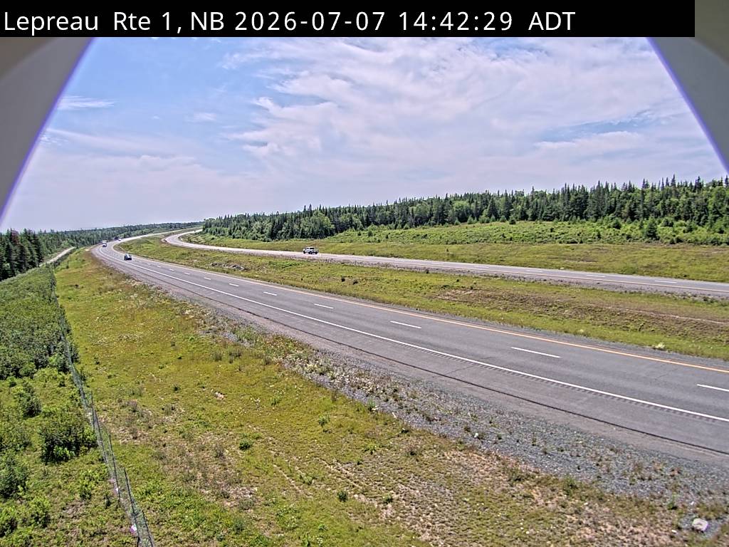Web Cam image of Lepreau / New River (NB Highway 1)