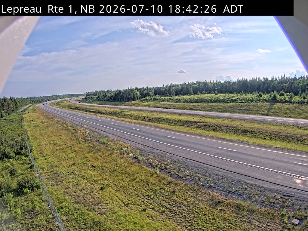 Web Cam image of Lepreau / New River (NB Highway 1)