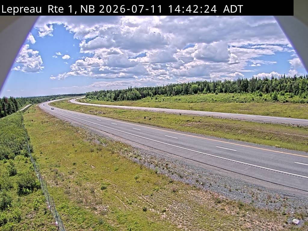 Web Cam image of Lepreau / New River (NB Highway 1)