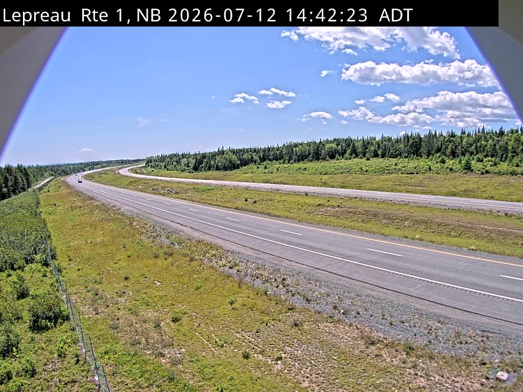 Web Cam image of Lepreau / New River (NB Highway 1)