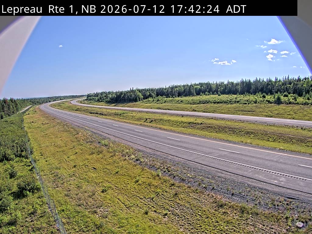 Web Cam image of Lepreau / New River (NB Highway 1)
