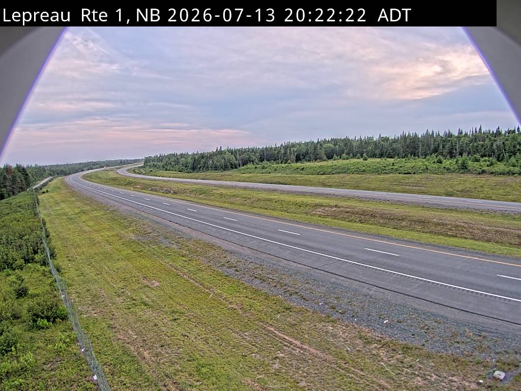 Web Cam image of Lepreau / New River (NB Highway 1)