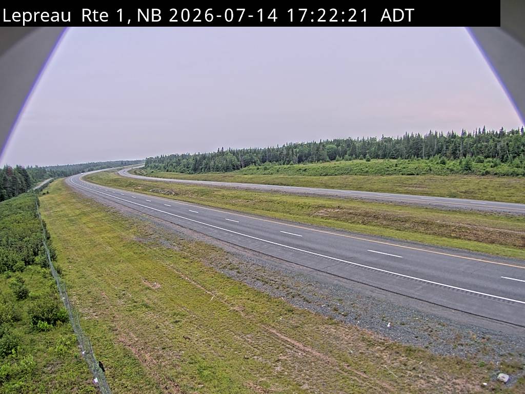 Web Cam image of Lepreau / New River (NB Highway 1)