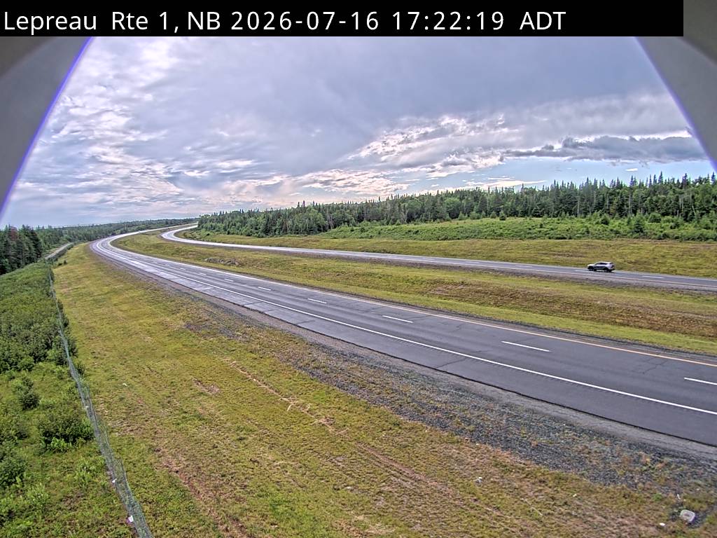 Web Cam image of Lepreau / New River (NB Highway 1)