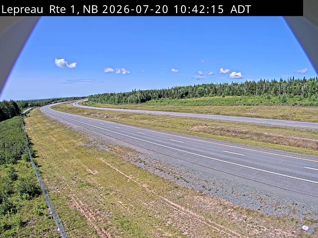 Web Cam image of Lepreau / New River (NB Highway 1)